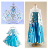 2017 girl dress Elsa Anna princess dress costume kids party dresses summer children cosplay dress fantasia infantil Vestido