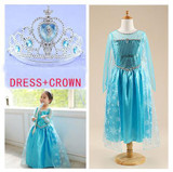2017 girl dress Elsa Anna princess dress costume kids party dresses summer children cosplay dress fantasia infantil Vestido