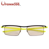 2017 FONHCOO Plus large Computer goggles square Anti Blue ray Radiation protection Anti eye fatigue Professional Gaming glasses