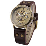 Vintage Bronze Skeleton Steampunk Watch