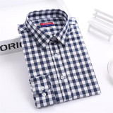 Brand Casual Plaid Women Shirts Blouses Ladies Collar Tops Plus Size Blusas Femininas Red Long sleeve Plaid Shirts Women 2016
