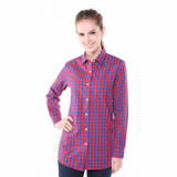 Brand Casual Plaid Women Shirts Blouses Ladies Collar Tops Plus Size Blusas Femininas Red Long sleeve Plaid Shirts Women 2016