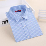 Brand Casual Plaid Women Shirts Blouses Ladies Collar Tops Plus Size Blusas Femininas Red Long sleeve Plaid Shirts Women 2016