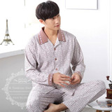 Brand Autumn 100% Cotton Long Sleeve Men Sleepwear Masculine Pyjamas Sexy Plaid Men's Pajama Sets Lounge Casual Home Clothing Brand Autumn 100% Cotton Long Sleeve Men Sleepwear Masculine Pyjamas Sexy Plaid Men's Pajama Sets Lounge Casual Home Clothing