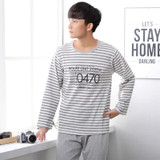 Brand Autumn 100% Cotton Long Sleeve Men Sleepwear Masculine Pyjamas Sexy Striped Men's Pajama Sets Lounge Casual Home Clothing Brand Autumn 100% Cotton Long Sleeve Men Sleepwear Masculine Pyjamas Sexy Striped Men's Pajama Sets Lounge Casual Home Clothing
