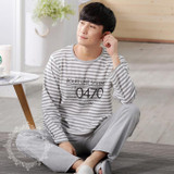 Brand Autumn 100% Cotton Long Sleeve Men Sleepwear Masculine Pyjamas Sexy Striped Men's Pajama Sets Lounge Casual Home Clothing Brand Autumn 100% Cotton Long Sleeve Men Sleepwear Masculine Pyjamas Sexy Striped Men's Pajama Sets Lounge Casual Home Clothing