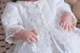 Brand 3pcs Bbay Girls Dresses With Hat Baby Girl 1 Year Birthday Clothes Baptism Lace Christening Ball Gown RBF174001