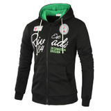 Brand 2017 Hoodies Brand Men Letter Printing Sweatshirt Male Hoody Hip Hop Autumn Winter Zipper Hoodie Mens Pullover XXXL