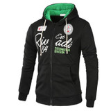 Brand 2017 Hoodies Brand Men Letter Printing Sweatshirt Male Hoody Hip Hop Autumn Winter Zipper Hoodie Mens Pullover XXXL