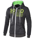 Brand 2017 Hoodies Brand Men Letter Printing Sweatshirt Male Hoody Hip Hop Autumn Winter Zipper Hoodie Mens Pullover XXXL