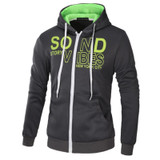 Brand 2017 Hoodies Brand Men Letter Printing Sweatshirt Male Hoody Hip Hop Autumn Winter Zipper Hoodie Mens Pullover XXXL