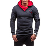 Brand 2017 Hoodie Soild Warmth New Stitching Hoodies Men Fashion Tracksuit Male Sweatshirt Hoody Mens Purpose Tour