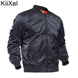 Brand 2017 Black Thin MA1 Autumn Summer Men's Bomber Flight jacket Air Force Baseball Military Outwear hip hop coats streetwear