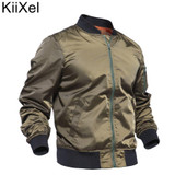 Brand 2017 Black Thin MA1 Autumn Summer Men's Bomber Flight jacket Air Force Baseball Military Outwear hip hop coats streetwear