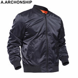 Brand 2017 Black Thin MA1 Autumn Summer Men's Bomber Flight jacket Air Force Baseball Military Outwear hip hop coats streetwear
