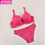 Brand 2017 (VS) Bra And Brief  Lace Bra Sets Sexy Women's Push Up, 6 Colors BC Cup Women Underwear Bra Set Retail & Wholesale