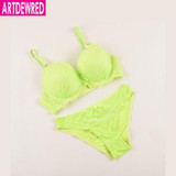 Brand 2017 (VS) Bra And Brief  Lace Bra Sets Sexy Women's Push Up, 6 Colors BC Cup Women Underwear Bra Set Retail & Wholesale
