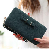 Bowknot Style Women Wallets South Korea Trend Female Long Wallet Fashion Leisure Purse Feminina Carteira Free Shipping LP210Z Bowknot Style Women Wallets South Korea Trend Female Long Wallet Fashion Leisure Purse Feminina Carteira Free Shipping LP210Z