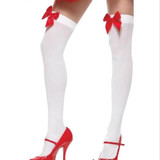 Bowknot Women Sexy Stockings Thigh High Sheer Bow Stockings Hosiery Sexy Over The Knee Stockings Nets Stay Up For Lady