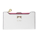 Bow-knot Wallet Women PU Leather Purse Long Zipper Elegant Ladies Purse Slim Card Holders Purses Pink Wallet Carteira Feminina