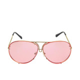 BOUTIQUE Fashion Men Sunglasses Brand Designer Women Metal Big Frame Sunglasses Lens K9084