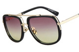 BOUTIQUE Fashion Brand Designer Men Sunglasses Classic Women Metal Square Gradient Lens Glasses 11 Colour