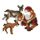 Boutique DIY Diamond 5D Embroidery Paintings Rhinestone Pasted diy Snowing Santa with Deers Christmas painting Cross Stitch