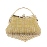Boutique De FGG Luxury Gold Rhinestone Taseel Bridal Clutch Wedding Purse Women Crystal Evening Clutches Totes Bag Party Handbag