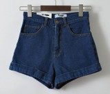Bothwinner High Waist Denim Shorts for Women 2017 Brand Style Shorts Jeans Women Denim Shorts Feminino Slim Hip Plus Size