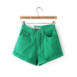 Bothwinner High Waist Denim Shorts for Women 2017 Brand Style Shorts Jeans Women Denim Shorts Feminino Slim Hip Plus Size