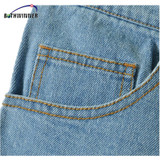 Bothwinner High Waist Denim Shorts for Women 2017 Brand Style Shorts Jeans Women Denim Shorts Feminino Slim Hip Plus Size