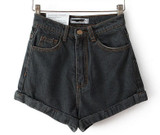 Bothwinner High Waist Denim Shorts for Women 2017 Brand Style Shorts Jeans Women Denim Shorts Feminino Slim Hip Plus Size