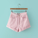 Bothwinner High Waist Denim Shorts for Women 2017 Brand Style Shorts Jeans Women Denim Shorts Feminino Slim Hip Plus Size