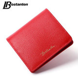 Bostanten 2017 New Genuine Leather Wallet Women Luxury Brand Small Wallet Female Hasp Card Holder Short Lady Coin Purse Fashion