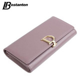 BOSTANTEN 2017 Genuine Leather Women Wallets Luxury Famous Brand Wallets for Women Coin Purses Holders Ladies Wallet Long Purses