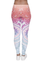 2016 New Arival 3D Women Printed Leggings Aztec Round ombre Fashion Skinny Leggings