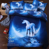 2016 New 4/3pcs Galaxy 3D Bedding Sets Universe Outer Space Duvet cover Bed Sheet / Fitted Bed Sheet pillowcase Twin queen king