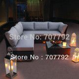 2016 modern design synthetic rattan outdoor furniture rattan lounge set