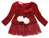 2016 Hot Newborn Baby Girls Dress Knit Tops Lace Bowknot Dresses Kids Winter Autumn Spring Clothing 0-24M 2016 Hot Newborn Baby Girls Dress Knit Tops Lace Bowknot Dresses Kids Winter Autumn Spring Clothing 0-24M