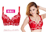 2016 Hot Fashion Women Sexy Bra Underwear 32-38 A-D Lace Push Up Deep V Bra Women Embroidery Plus Size Bra Women Sexy Bra
