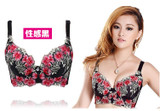 2016 Hot Fashion Women Sexy Bra Underwear 32-38 A-D Lace Push Up Deep V Bra Women Embroidery Plus Size Bra Women Sexy Bra