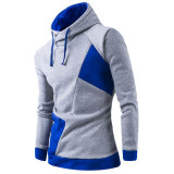 2016 Hoodies Men Sudaderas Hombre Hip Hop Mens Brand Patchwork Zipper Hoodie Sweatshirt Tracksuit Slim Fit Men Hoody