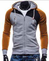 2016 Hoodies Men Sudaderas Hombre Hip Hop Mens Brand Leisure Zipper Jacket Hoodie Sweatshirt Suit Slim Fit Men Hoody XXL