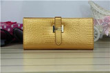 2016 High Quality Genuine Leather Wallets Women Long Purse Vintage Alligator Genuine Leather Wallet