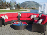2016 High end synthetic rattan french style furniture used free hotel pool furniture