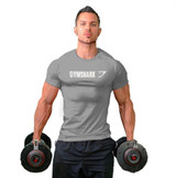 2016 Gymshark cotton camisetas  camisa masculina hombre t shirt Bodybuilding and fitness shirt men Muscle men's sportswear