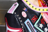 2016 girl leather jacket female PU short design motorcycle spring handsome slim outerwear singer dancer bar black color prom