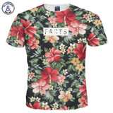 Mr.1991INC Beautiful Flowers Print T-shirt For Men/Women Summer Tees Quick Dry 3d Tshirts Tops Fashion