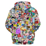 Mr.1991INC Anime Hoodies Men/Women 3d Sweatshirts With Hat Hoody Unisex Anime Cartoon Hooded Hoodeis Fashion Brand Hoodies
