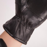 MPPM Hot Sale Men sheepskin gloves genuine leather glove for men winter Outdoor warm fur thickening thermal patchwork gloves